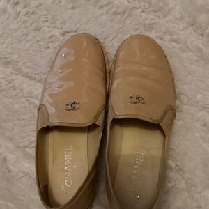 CHANEL Light Tan Espadrilles